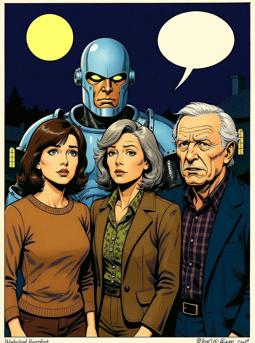 Brandy glances sharply as Mrs. Haskins and Mr. Eaton seem to mouth the same words in sync. Their faces look normal, but Brandy’s eyes are wide, suspicious.